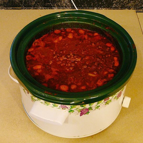 Everything in the pot in the morning. Brown the meat first, cook on low, and thicken it at the end.